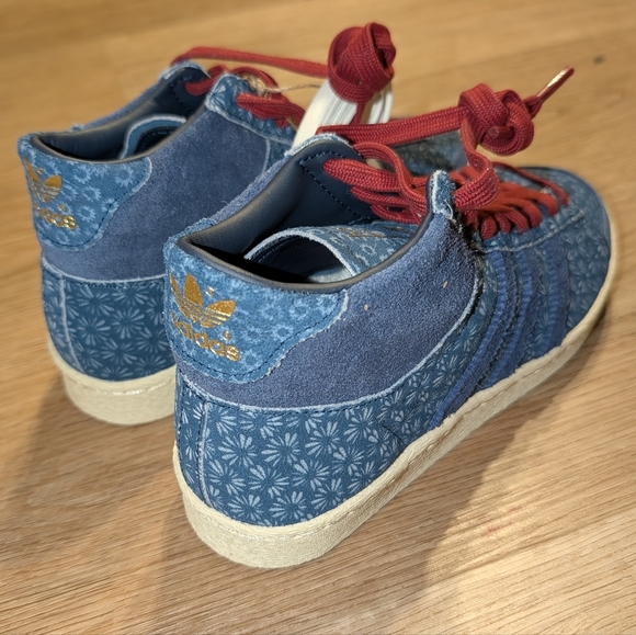 Adidas Jabar Hi "Western Denim" Mid Sneakers in Midnight Indigo sz 7 - Picture 3 of 9